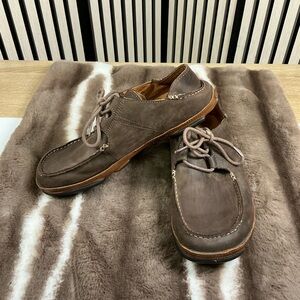 Men's OLUKAI Brown Leather Casual Shoes, Sz 11